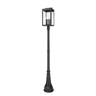 Z-Lite 14.25" Hartwell 5 Light Outdoor Post Mounted Fixture image
