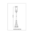 Z-Lite 14.25" Nova 5 Light Outdoor Post Mounted Fixture image 7