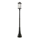 Z-Lite 14.25" Portland 1 Light Outdoor Post Mounted Fixture image 1
