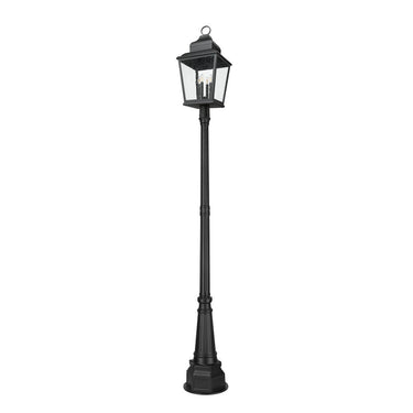 Z-Lite 14.25" Raphael 4 Light Outdoor Post Mounted Fixture image 4