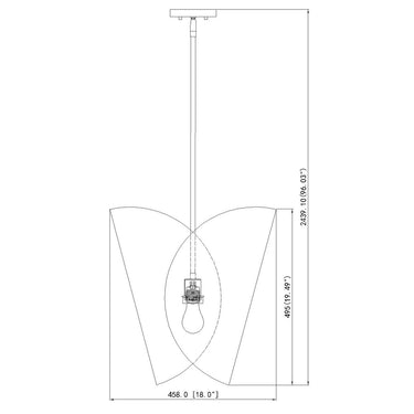 Z-Lite 14.25" Salone 1 Light Pendant image 14