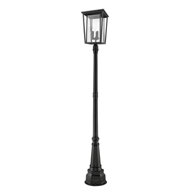 Z-Lite 14.25" Seoul 3 Light Outdoor Post Mounted Fixture image