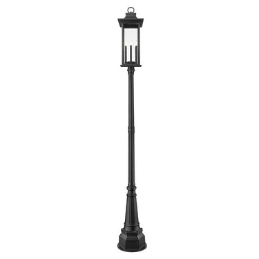 Z-Lite 14.25" Tiberius 6 Light Outdoor Post Mounted Fixture image 1
