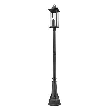Z-Lite 14.25" Tiberius 6 Light Outdoor Post Mounted Fixture image 2