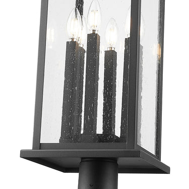 Z-Lite 14.25" Tiberius 6 Light Outdoor Post Mounted Fixture image 3