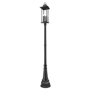 Z-Lite 14.25" Tiberius 6 Light Outdoor Post Mounted Fixture image