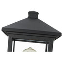 Z-Lite 14.375" High Portland Black 1 Light Outdoor Post Mount Fixture image 3