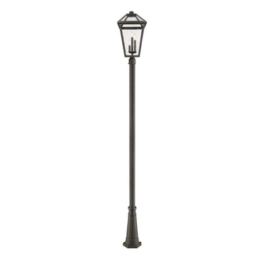 Z-Lite 14.5" Talbot 3 Light Outdoor Post Mounted Fixture image 3