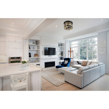 Z-Lite 14.75" Dealey 4 Light Flush Mount image 6