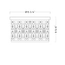 Z-Lite 14.75" Dealey 4 Light Flush Mount image 7
