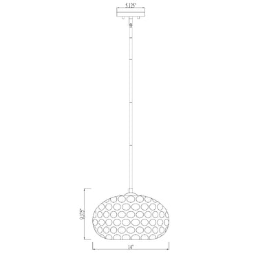Z-Lite 14" Chloe 1 Light Pendant image 7
