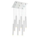 Z-Lite 14" Forest Steel 9 Light Chandelier image 1