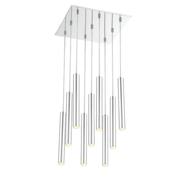Z-Lite 14" Forest Steel 9 Light Chandelier image 1