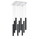 Z-Lite 14" Forest Steel 9 Light Chandelier image 10
