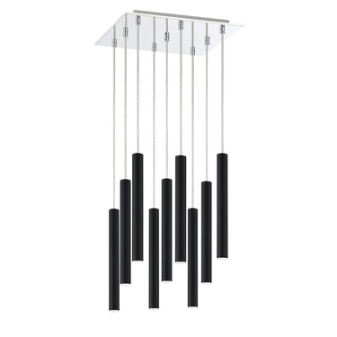 Z-Lite 14" Forest Steel 9 Light Chandelier image 10