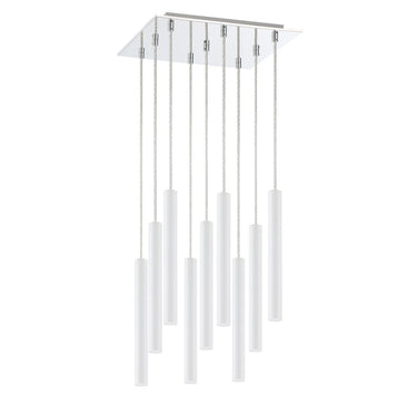 Z-Lite 14" Forest Steel 9 Light Chandelier image 11