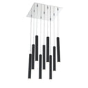 Z-Lite 14" Forest Steel 9 Light Chandelier image 2