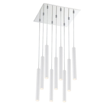 Z-Lite 14" Forest Steel 9 Light Chandelier image 3