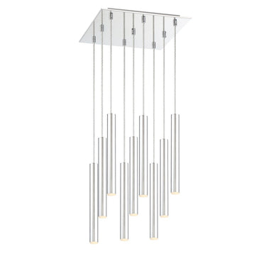 Z-Lite 14" Forest Steel 9 Light Chandelier image 5