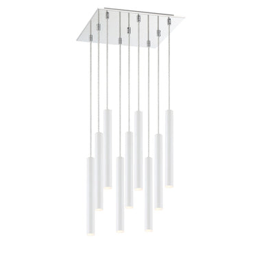 Z-Lite 14" Forest Steel 9 Light Chandelier image 7