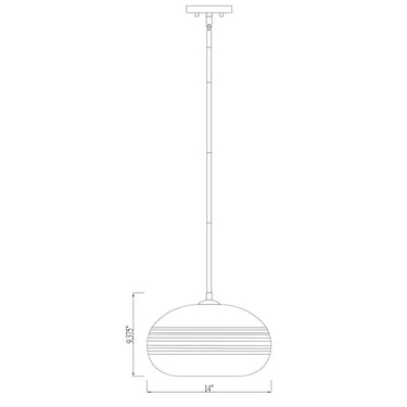 Z-Lite 14" Harmony 1 Light Pendant image 7