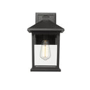 Z-Lite 14" High Portland Black 1 Light Outdoor Wall image 1