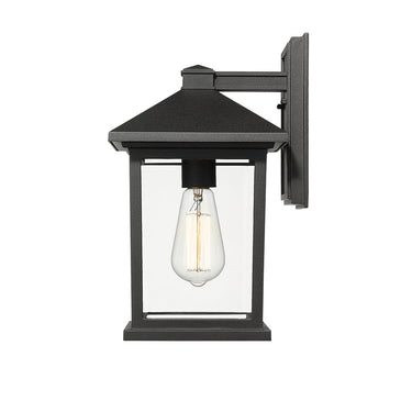 Z-Lite 14" High Portland Black 1 Light Outdoor Wall image 2
