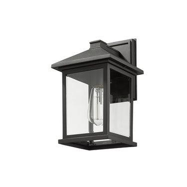 Z-Lite 14" High Portland Black 1 Light Outdoor Wall image 4