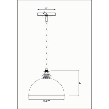 Z-Lite 14" Landry 1 Light Pendant image 35