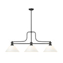Z-Lite 14" Melange Glass 3 Light Billiard Light image 2