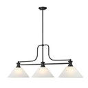 Z-Lite 14" Melange Glass 3 Light Billiard Light image 5