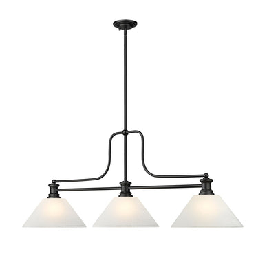 Z-Lite 14" Melange Glass 3 Light Billiard Light image 5
