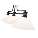 Z-Lite 14" Melange Glass 3 Light Billiard Light image 6