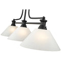 Z-Lite 14" Melange Glass 3 Light Billiard Light image 7