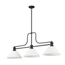 Z-Lite 14" Melange Glass 3 Light Billiard Light image 8