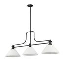 Z-Lite 14" Melange Glass 3 Light Billiard Light image 9