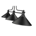 Z-Lite 14" Melange Steel 3 Light Billiard Light image 10