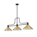 Z-Lite 14" Melange Steel 3 Light Billiard Light image 14