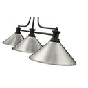 Z-Lite 14" Melange Steel 3 Light Billiard Light image 9