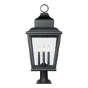 Z-Lite 14" Raphael Glass 4 Light Outdoor Pier Mounted Fixture image 1
