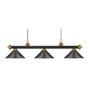 Z-Lite 14" Riviera 3 Light Billiard Light image
