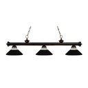 Z-Lite 14" Riviera Bronze 3 Light Billiard Light image