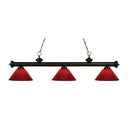 Z-Lite 14" Riviera Steel 3 Light Billiard Light image 1