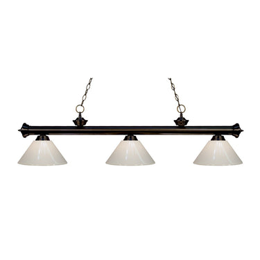 Z-Lite 14" Riviera Steel 3 Light Billiard Light image 2