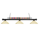 Z-Lite 14" Shark Glass 3 Light Billiard Light image 1