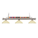 Z-Lite 14" Shark Glass 3 Light Billiard Light image
