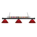 Z-Lite 14" Shark Green 3 Light Billiard Light image 1