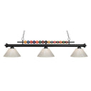 Z-Lite 14" Shark Green 3 Light Billiard Light image 2