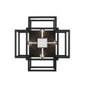 Z-Lite 14" Titania 4 Light Flush Mount image 1