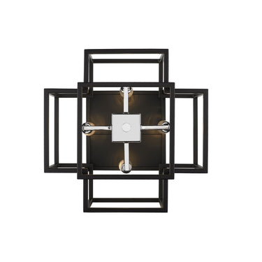 Z-Lite 14" Titania 4 Light Flush Mount image 1
